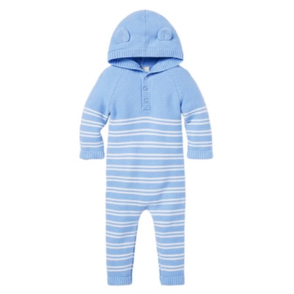 Blue Striped Kids One Piece